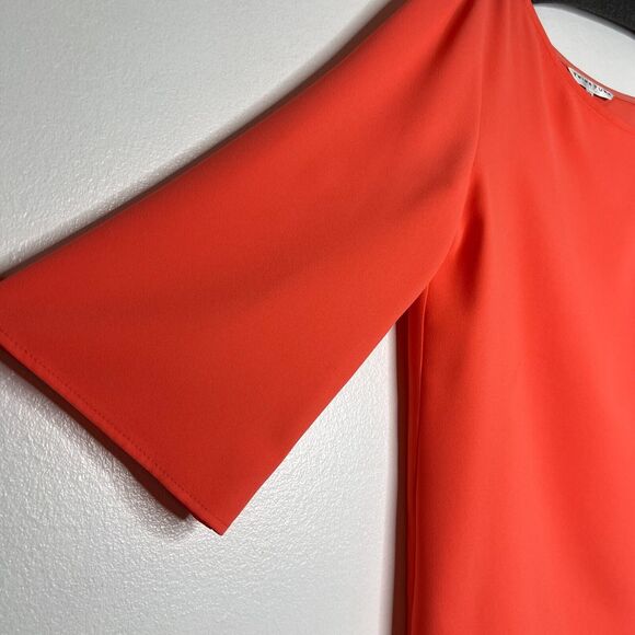 Trina Turk Women's Medium Coral Off-Shoulder Blouse with Striped Strap - Picture 6 of 11